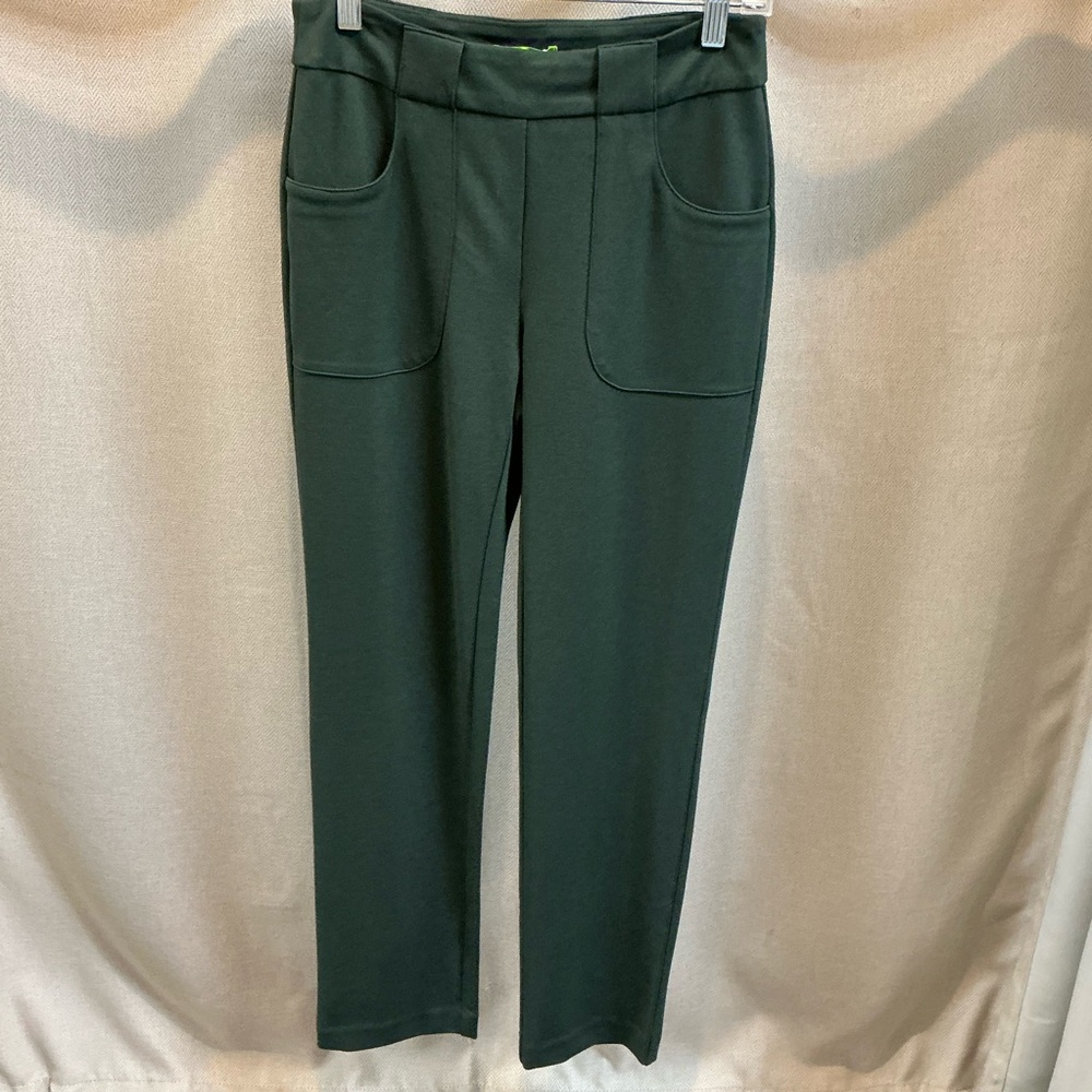 Swing Control Pocket Ponte 28” Pants Olive